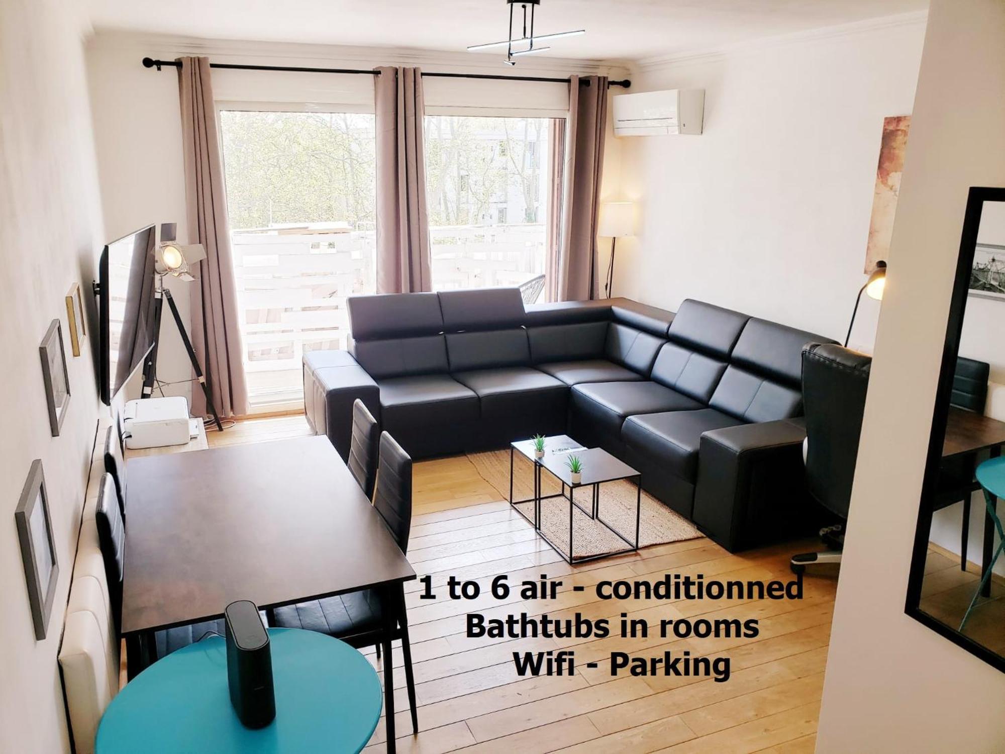 Suite From 1 To 6 - Bathtubs In Rooms - Air Conditioned Residential Appartement - Self-Arrival - Wifi - Netflix Disney - Kitchen - Laundry - Parking Avignon Exterior photo