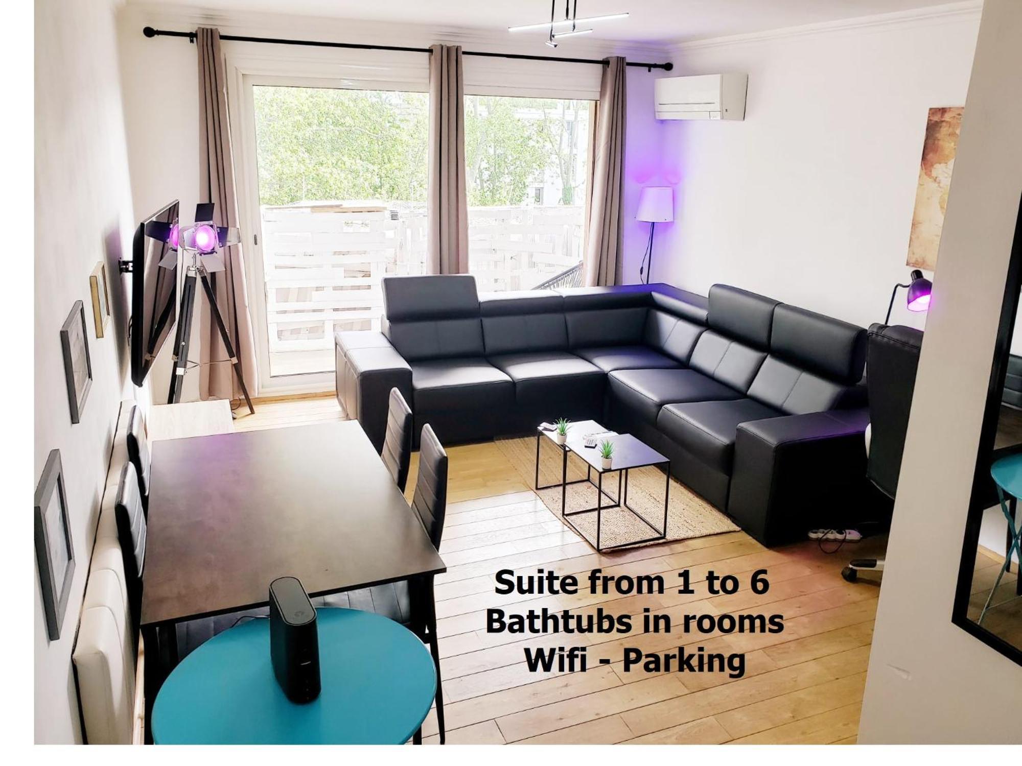 Suite From 1 To 6 - Bathtubs In Rooms - Air Conditioned Residential Appartement - Self-Arrival - Wifi - Netflix Disney - Kitchen - Laundry - Parking Avignon Exterior photo